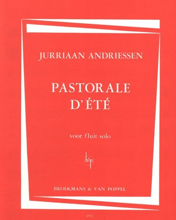Andriessen J. Pastorale D Ete For Flute (Broekmans) Fl Solo