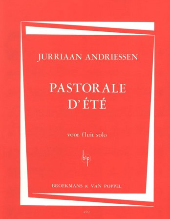 Andriessen J. Pastorale D Ete For Flute (Broekmans) Fl Solo