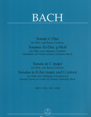 Bach J.S. Sonatas  Book2 (Barenreiter) (C maj, G min, E flat maj)