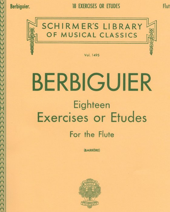 Berbiguier - 18 Etudes (Ed. Barrere) Schirmer