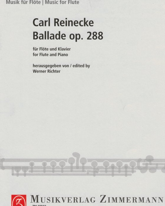 Reinecke, C. Ballade Op 288 Fl/Pno (Zimmermann)