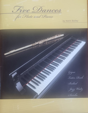 Five Dances for Flute and Piano with CD Kerin Bailey