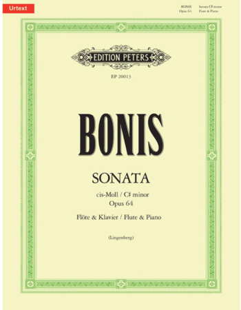 Bonis Mel  Sonata in C# minor Op64 for Flute/piano Urtext (Peters)