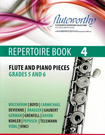 Repertoire Book 4 (Grades 5 & 6) Fl/pno (Fluteworthy)