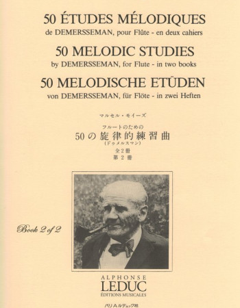 Moyse 50 Melodic Studies By Demersseman Bk 2 of2 (Leduc)