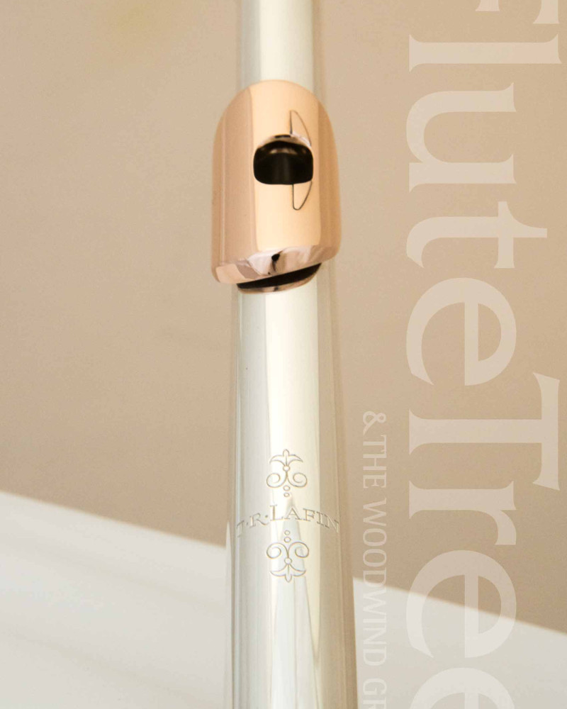 Lafin Sterling Silver Headjoint with 14k Lip plate and Riser