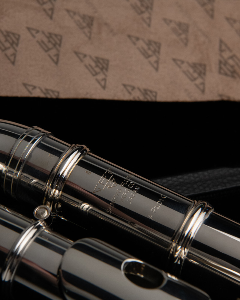 Sankyo AF-201 C Alto Flute with Sterling silver curved Headjoint