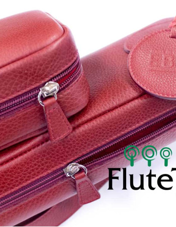 EBO Italian Leather Flute & Piccolo Case cover