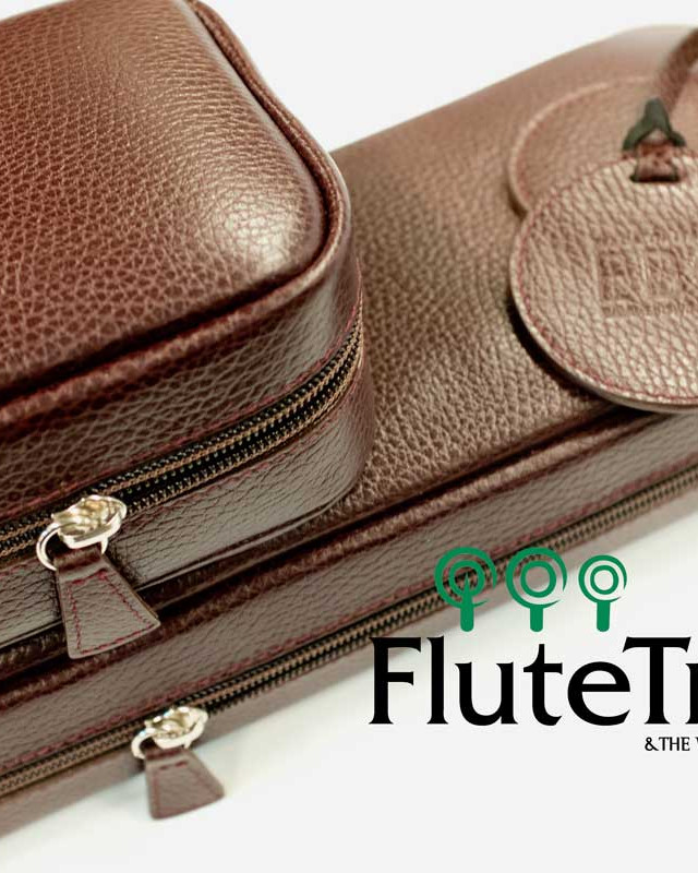 EBO Italian Leather Flute & Piccolo Case cover