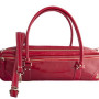 FluterScooter - Red Patent leather flute bag