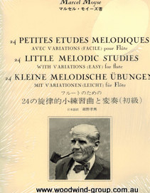 Moyse 24 Little Melodic Studies With Variations (Easy) Flute 