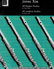 40 Modern Studies For Solo Flute -James Rae (Universal)