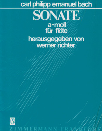 Bach C.P.E.  Sonata In A Minor (Zimmermann) Flute solo