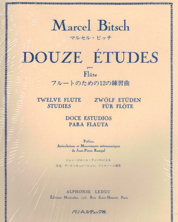 Bitsch, M - 12 Studies For Flute Unaccompanied (Leduc) 