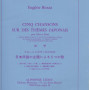 Bozza Cinq Chansons Sur Des Themes Japonais (Leduc)