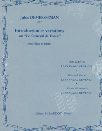 Demerssemann J. Carnival Of Venice (Billaudot)