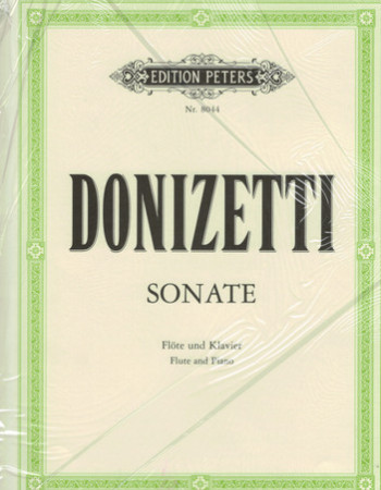 Donizetti G. Sonate In C Major  Fl/Pno (Peters)