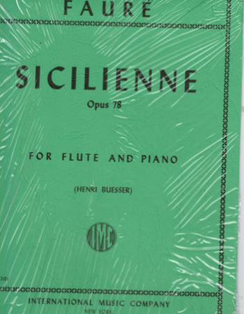 Faure, G. Sicilienne Op. 78 Fl/Pno
