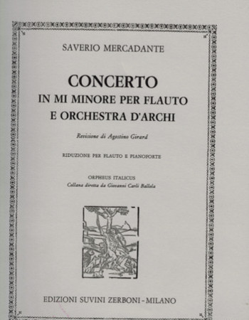 Mercadante, S. Concerto In E Min Op 57 (Zerboni)