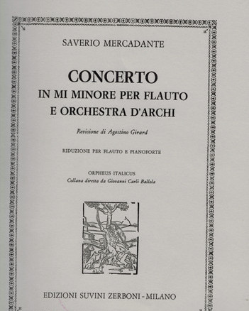 Mercadante, S. Concerto In E Min Op 57 (Zerboni)