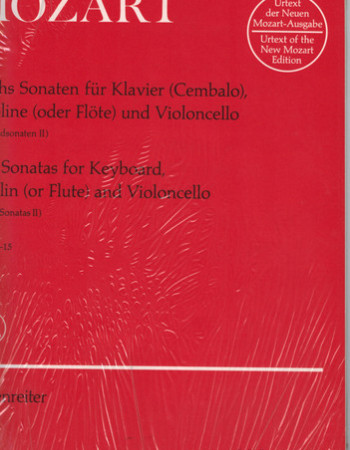 Mozart W.A. 6 Sonatas K10 To 15 (Barenreiter)