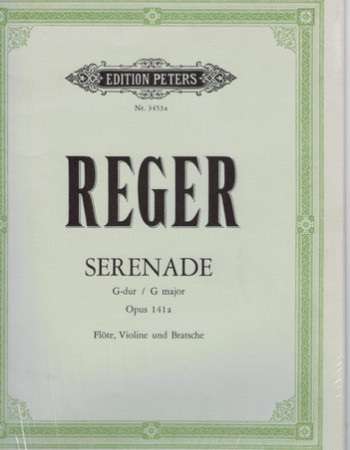 Reger, M. Serenade in G Maj Op141A for Fl/Vln/Vla (Peters)