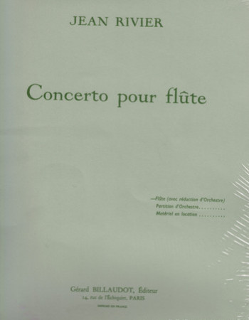 Rivier J. Concerto (Billaudot)