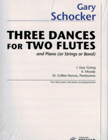 Schocker Three Dances - Two Flutes/Pno