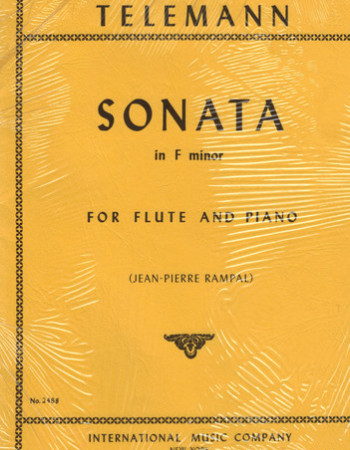 Telemann G P Sonata In F Minor (Imc) Ed Rampal