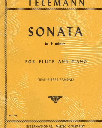 Telemann G P Sonata In F Minor (Imc) Ed Rampal
