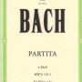 Bach J.S. Partita A minor (Sonata) Peters