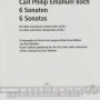 Bach C.P.E.  Six Sonatas For Flute & Piano (Zimmermann)