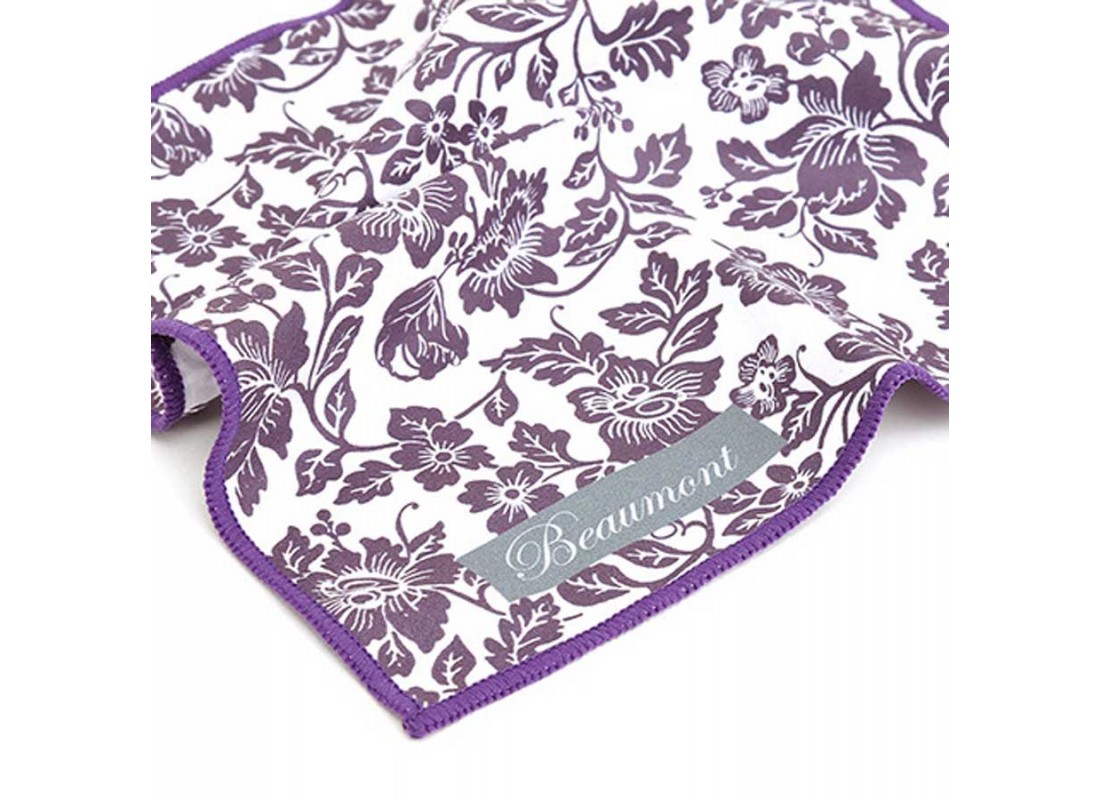 Microfibre Flute Cleaning Cloth - Damson Lace
