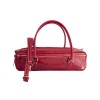 FluterScooter - Red Patent leather flute bag