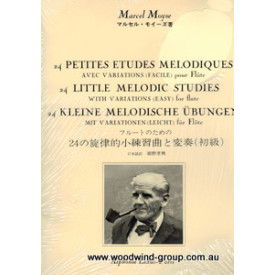 24 Little Melodic Studies With Variations (Easy) Flute Moyse