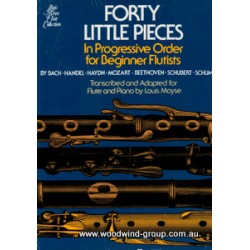 40 Little Pieces For Beginner Flutists. Arr Moyse. (Schirmer)