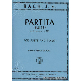 Bach J.S. Partita Suite C Minor (IMC) BWV 997 Fl/Pno