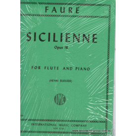 Faure, G. Sicilienne Op. 78 Fl/Pno