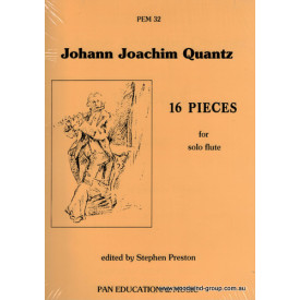 Quantz, J. 16 Pieces For Flute