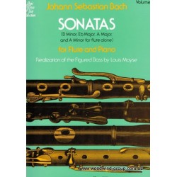 Bach J.S. Sonatas Vol 1 (Schirmer) Fl/Pno