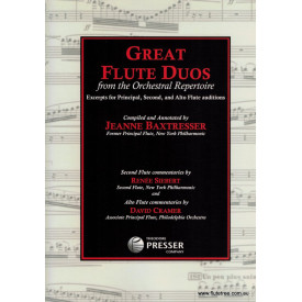 Baxtresser J. Great Flute Duos from the Orchestral Repertoire (Presser)